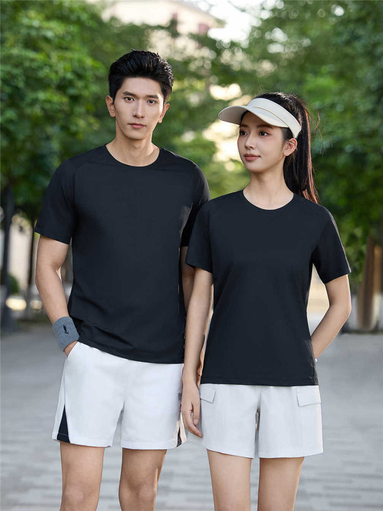 純色T恤衫定制 企業(yè)工作服文化衫定制印logo