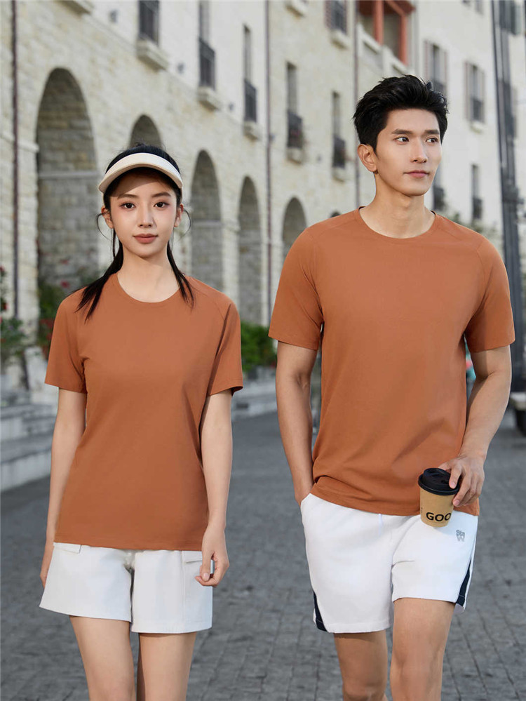 純色T恤衫定制 企業(yè)工作服文化衫定制印logo